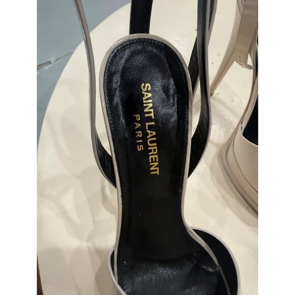 Authentic Saint Laurent Patent Leather Slingback Sandals - Picture 4 of 8